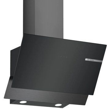 Витяжка Bosch похила, 60см, 616 м.куб/год, чорний DWK65AD30R фото