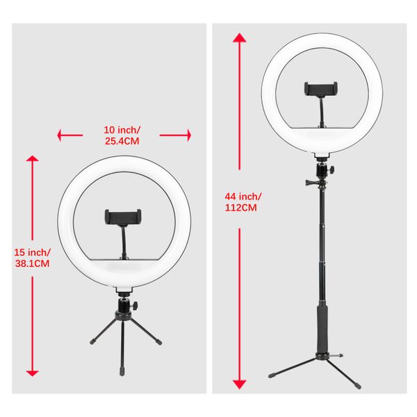 Кільцева USB LED-лампа Zomei ZM261 (kit3) 10" + штатив 0.83 м (ZM261 (kit3)) ZM261 (kit3) фото