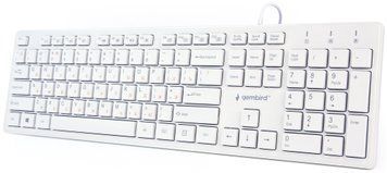 Клавіатура Gembird KB-MCH-03-W-UA Ukr White KB-MCH-03-W-UA фото