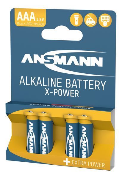 Батарейка Ansmann X-Power AAA/LR03 BL 4шт 5015653 фото
