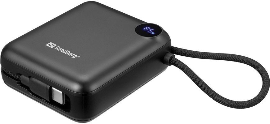 Універсальна мобільна батарея Sandberg 10000mAh 20W Black (421-26) 421-26 фото