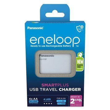 Зарядний пристрій Panasonic Eneloop ready USB in/out з функцією Power Bank + AA 2000 mAh K-KJ87MCD40USB фото
