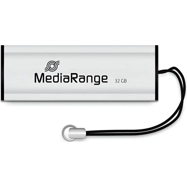 Флеш-накопичувач USB3.0 32GB MediaRange Black/Silver (MR916) MR916 фото