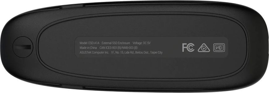 Зовнішня кишеня Asus Cobble ESD-A1A PCIe NVMe M.2 2230/2242/2260/2280 USB Type-C 3.2 Black (90DD02R0-M09000) 90DD02R0-M09000 фото