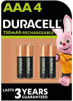 Акумулятор Duracell HR03 (AAA) 750mAh уп. 4 шт 5017005/5007331 5017005/5007331 фото