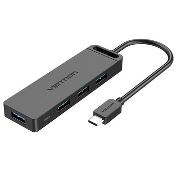 Концентратор Vention 4-Port з micro USB живленням 0.15M Black (TGKBB) TGKBB фото