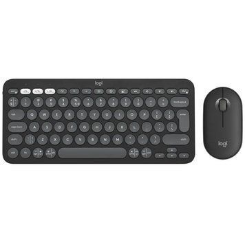 Комплект (клавіатура, миша) бездротовий Logitech Pebble 2 Combo for Mac Graphite (920-012244) 920-012244 фото