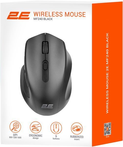 Миша бездротова 2E MF240 Silent WL Black (2E-MF240WB) 2E-MF240WB фото