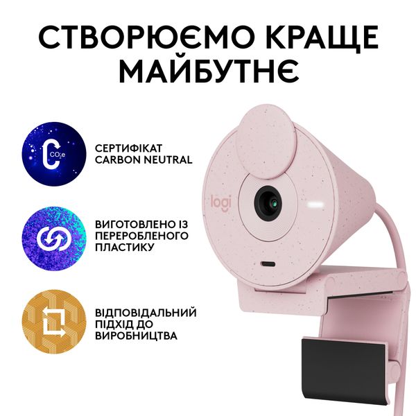 Веб-камера Logitech Brio 300 Rose (960-001448) 960-001448 фото