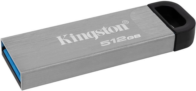 Флеш-накопичувач USB3.2 512GB Kingston DataTraveler Kyson Silver/Black (DTKN/512GB) DTKN/512GB фото