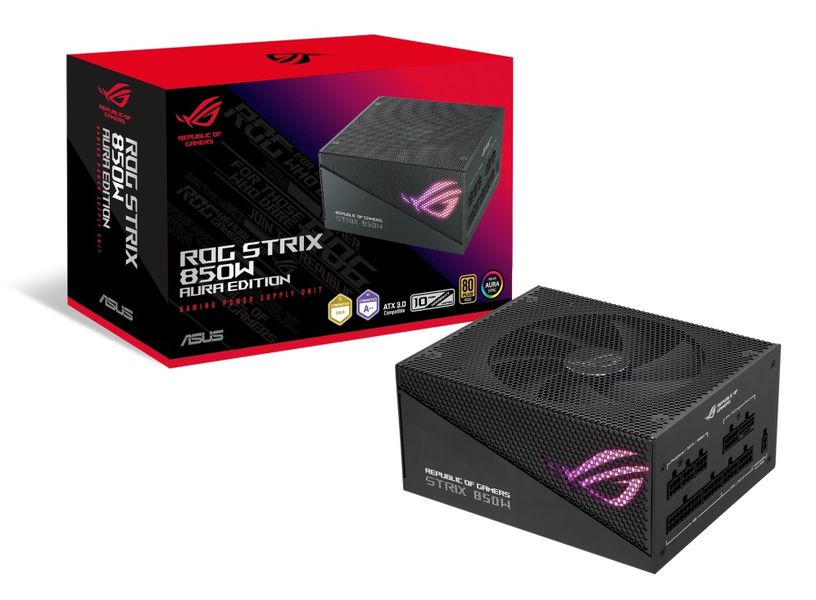 Блок живлення Asus ROG Strix PCIE5 850W Gold Aura Edition (90YE00P2-B0NA00) 90YE00P2-B0NA00 фото