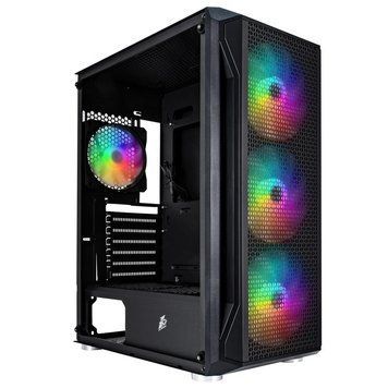 Корпус 1stPlayer X5-BK-4F1-PS-600FK-EU Black 600W X5-BK-4F1-PS-600FK-EU фото