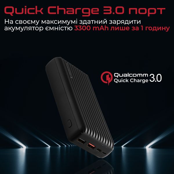 Універсальна мобільна батарея Promate Titan-30 Black 30000mAh titan-30.black фото