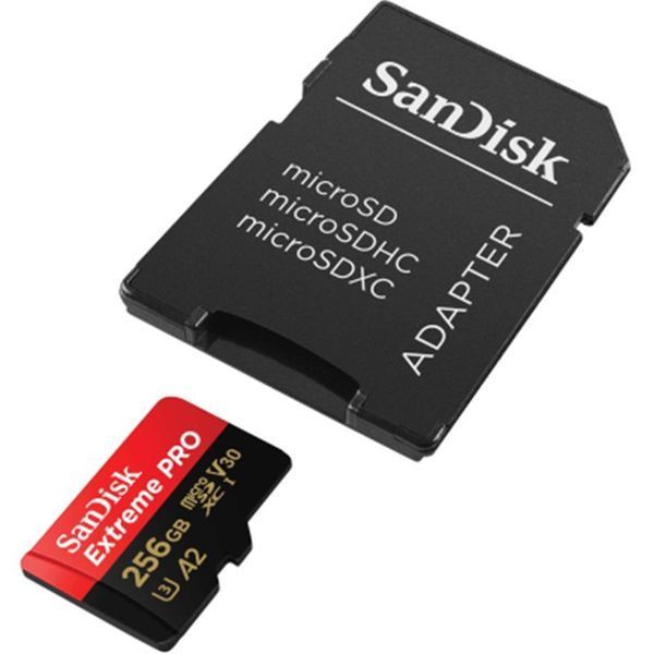 Карта пам`ятi MicroSDXC 256GB UHS-I U3 R200/W140MB/s SanDisk Extreme Pro V30 + SD-адаптер (SDSQXCD-256G-GN6MA) SDSQXCD-256G-GN6MA фото