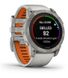 Смарт-годинник Garmin Fenix 7X Pro Sapphire Solar Titanium with Grey/Orange Band (010-02778-64) 010-02778-64 фото 3