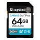 Карта пам`ятi SDXC 64GB UHS-I/U3 Class 10 Kingston Canvas Go! Plus R200/W200MB/s (SDG4/64GB) SDG4/64GB фото 1