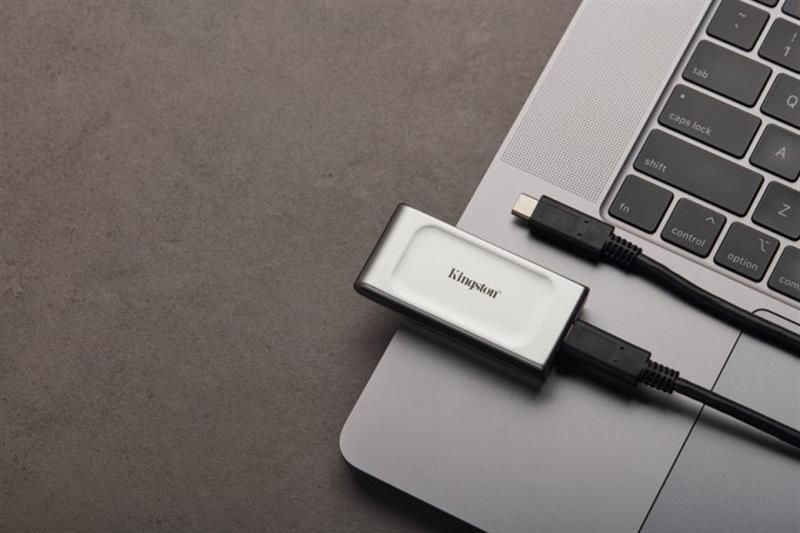 Накопичувач зовнішній SSD Portable USB 500GB Kingston XS2000 Silver (SXS2000/500G) SXS2000/500G фото