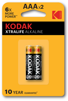 Батарейка Kodak XtraLife LR03 1x2 шт. блістер 30413399 30413399 фото