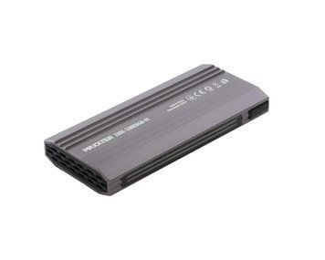Зовнішня кишеня Maxxter M.2 NVMe PCIe, USB 3.1 Type-C Gen2, RGB, Metal, Black (EHDE-2280SRGB-01) EHDE-2280SRGB-01 фото
