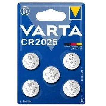 Батарейка Varta CR2025 BL 5 шт. 5127 фото