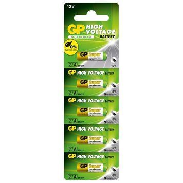 Батарейка GP Batteries 27A 12В Alkaline 5шт (27AF-U5) 27AF-U5 фото