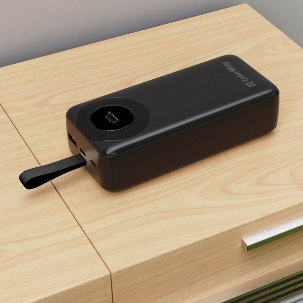 Універсальна мобільна батарея ColorWay EnergyPlus 30000mAh Black (CW-PB300LPB4BK-PDD) CW-PB300LPB4BK-PDD фото