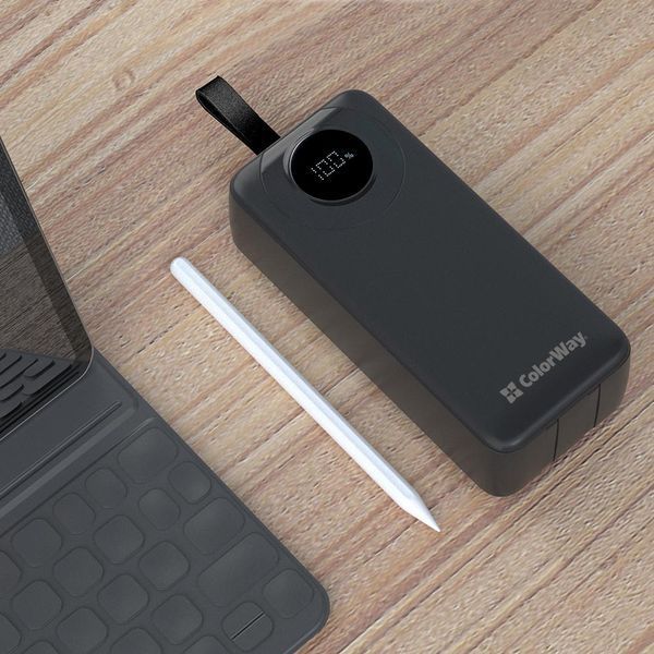 Універсальна мобільна батарея ColorWay EnergyPlus 30000mAh Black (CW-PB300LPB4BK-PDD) CW-PB300LPB4BK-PDD фото
