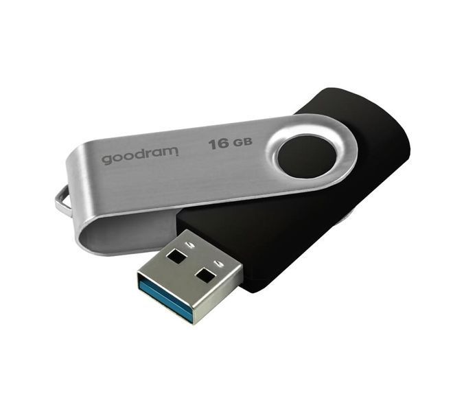 Флеш-накопичувач USB3.2 16GB Goodram UTS3 (Twister) Black (UTS3-0160K0R11) UTS3-0160K0R11 фото