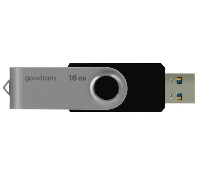 Флеш-накопичувач USB3.2 16GB Goodram UTS3 (Twister) Black (UTS3-0160K0R11) UTS3-0160K0R11 фото