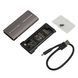 Зовнішня кишеня Maxxter M.2 NVMe PCIe, USB 3.1 Type-C Gen2, RGB, Metal, Black (EHDE-2280SRGB-01) EHDE-2280SRGB-01 фото 3