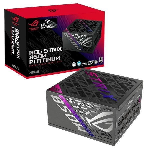 Блок живлення Asus ROG Strix 850W Platinum ROG Equalizer (90YE00W8-B0NA00) 90YE00W8-B0NA00 фото