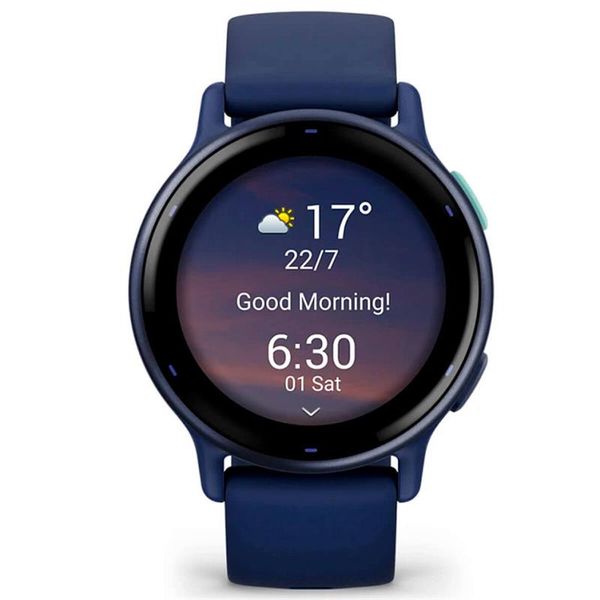 Смарт-годинник Garmin Vivoactive 5 Metallic Navy Aluminum Bezel with Navy Case and Silicone Band (010-02862-52) 010-02862-52 фото