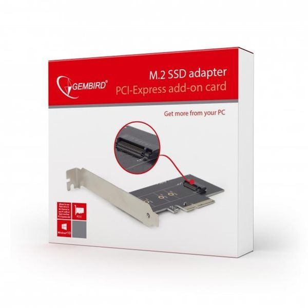 Адаптер PCI-Express Gembird PEX-M2-01 для SSD формату M.2 PEX-M2-01 фото