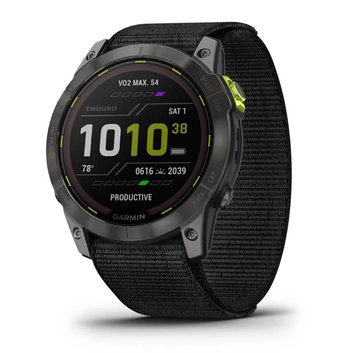 Смарт-годинник Garmin Enduro 2 Sapphire Carbon Gray DLC Titanium with Black UltraFit Nylon Strap (010-02754-13) 010-02754-13 фото