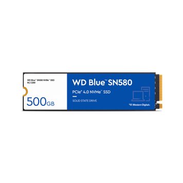 Накопичувач SSD 500GB WD Blue SN580 M.2 2280 PCIe 4.0 x4 3D TLC (WDS500G3B0E) WDS500G3B0E фото