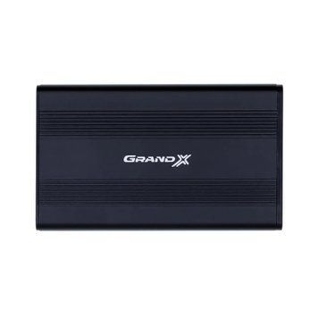 Зовнішня кишеня Grand-X для підключення SATA HDD 2.5", USB 2.0, алюміній (HDE21) HDE21 фото