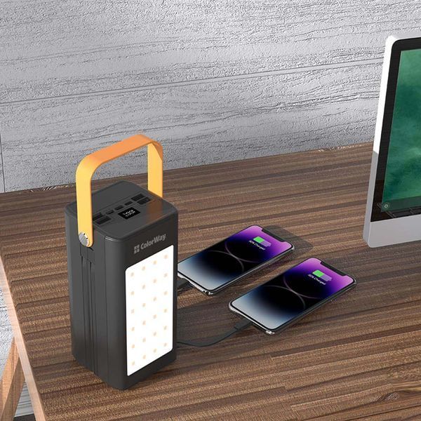 Універсальна мобільна батарея ColorWay LCD/Lamp 80000mAh Black (CW-PB800LPA8BK-PDD) CW-PB800LPA8BK-PDD фото