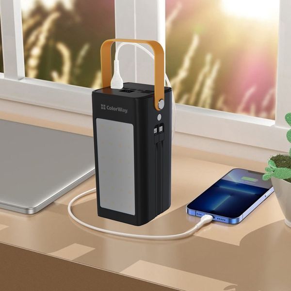 Універсальна мобільна батарея ColorWay LCD/Lamp 80000mAh Black (CW-PB800LPA8BK-PDD) CW-PB800LPA8BK-PDD фото