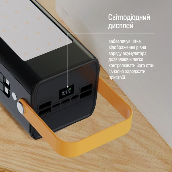 Універсальна мобільна батарея ColorWay LCD/Lamp 80000mAh Black (CW-PB800LPA8BK-PDD) CW-PB800LPA8BK-PDD фото