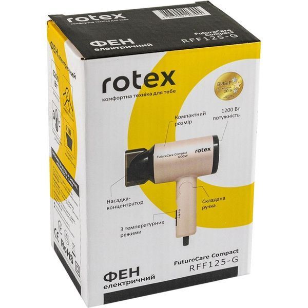 Фен Rotex RFF125-G FutureCare Compact RFF125-G фото