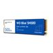 Накопичувач SSD 500GB WD Blue SN580 M.2 2280 PCIe 4.0 x4 3D TLC (WDS500G3B0E) WDS500G3B0E фото 2