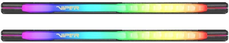 Модуль пам`яті DDR4 2x32GB/3600 Patriot Viper Steel RGB Black (PVSR464G360C0K) PVSR464G360C0K фото