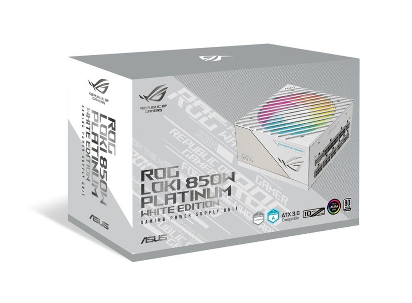 Блок живлення Asus ROG-LOKI-850P-WHITE-SFX-L-GAMING PCIE5 850W Platinum (90YE00N2-B0NA00) 90YE00N2-B0NA00 фото