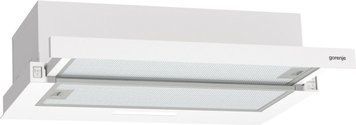 Витяжка Gorenje телескопічна, 60см, 350м.куб/год, білий TH60E3W фото