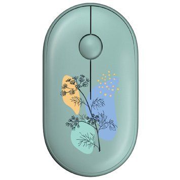 Миша бездротова 2E MF300 Flora Dill Silent WL BT Green (2E-MF300WFLORAGN) 2E-MF300WFLORAGN фото