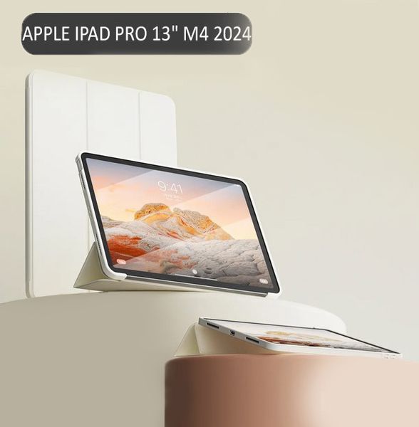 Чохол-книжка BeCover Tri Fold Soft TPU Silicone для Apple iPad Pro Pro 13" M4 2024 Beige (711751) 711751 фото