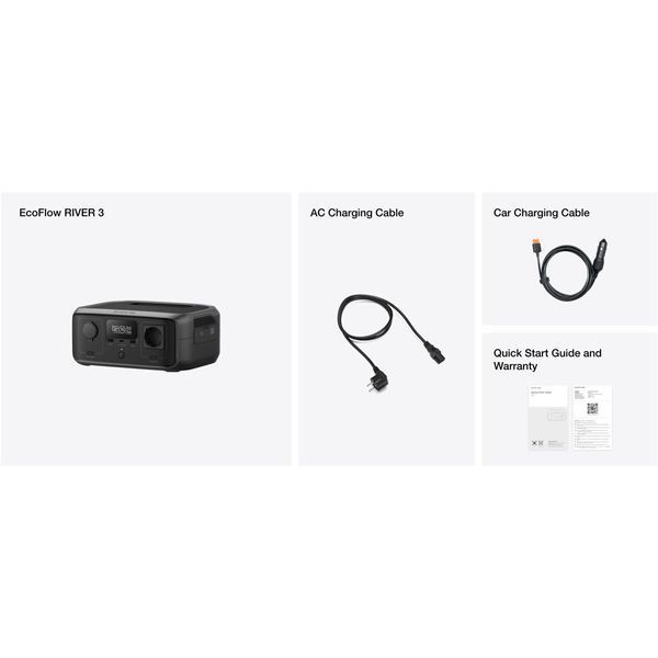 Зарядна станція EcoFlow River 3 UPS 245Wh, 300W (EFRIVER3-UPS-EU-CBox) EFRIVER3-UPS-EU-CBox фото