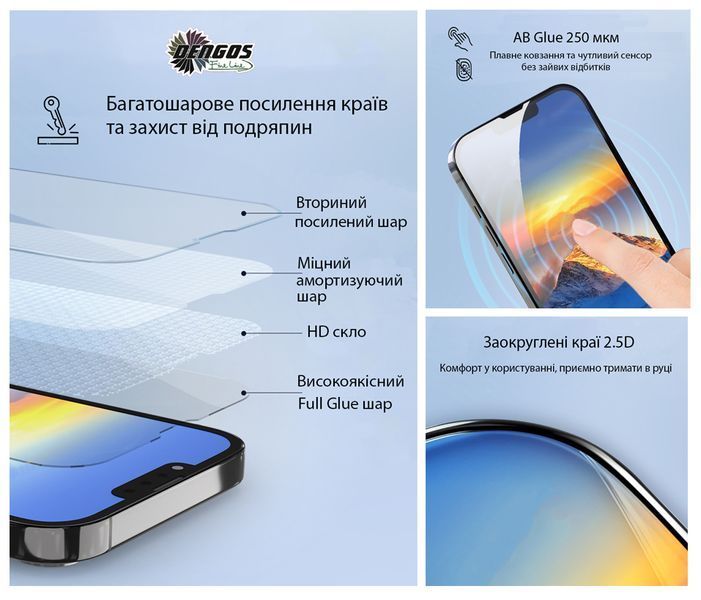 Чохол-накладка Dengos Carbon для Samsung Galaxy A37 5G SM-A376 Violet (DG-KM-201) + захисне скло DG-KM-201 фото