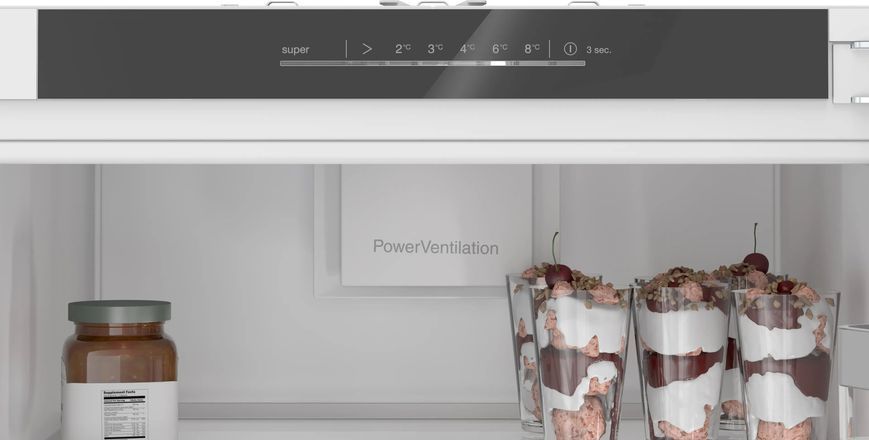 Холодильна камера Bosch вбудована, 177x55x55, 310л, 1дв., E, ST, білий KIR81VFE0 фото