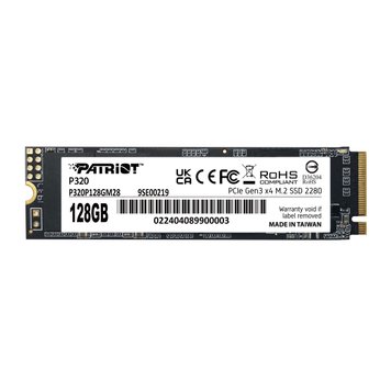 Накопичувач SSD 128GB Patriot P320 M.2 2280 PCIe 3.0 x4 NVMe TLC (P320P128GM28) P320P128GM28 фото